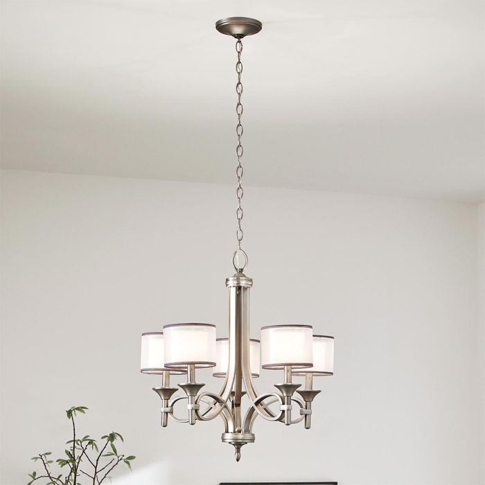 Lacey 5 Light Chandelier - Antique Pewter