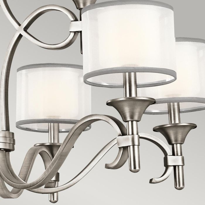 Lacey 9 Light Chandelier - Antique Pewter