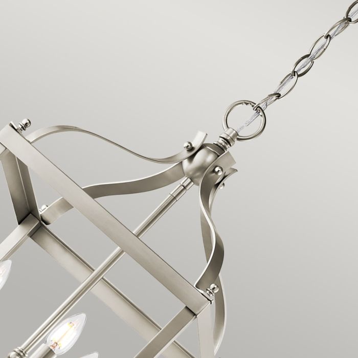 Larkin 3 Light Medium Pendant - Brushed Nickel