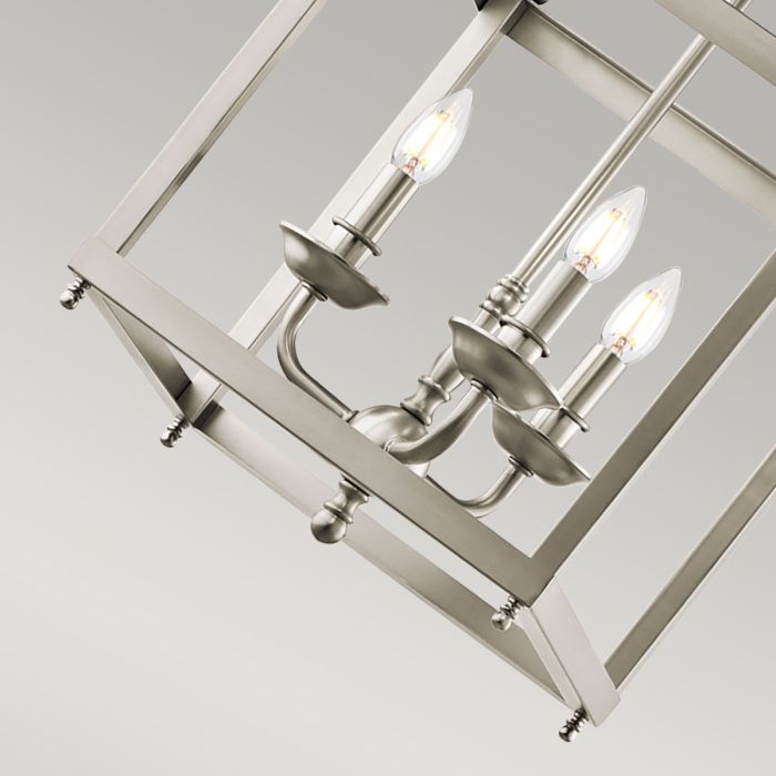 Larkin 3 Light Medium Pendant - Brushed Nickel