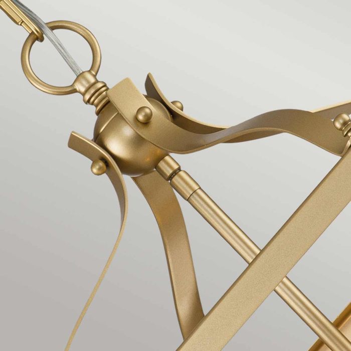 Larkin 3 Light Medium Pendant - Painted Natural Brass