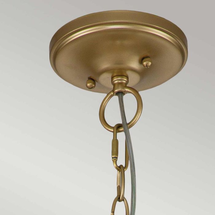 Larkin 3 Light Medium Pendant - Painted Natural Brass