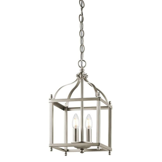 Larkin 2 Light Small Pendant - Brushed Nickel