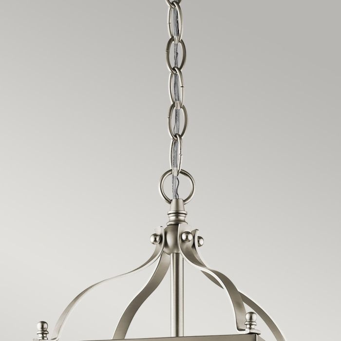 Larkin 2 Light Small Pendant - Brushed Nickel