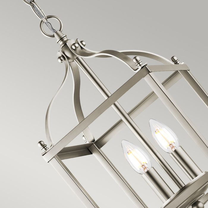 Larkin 2 Light Small Pendant - Brushed Nickel