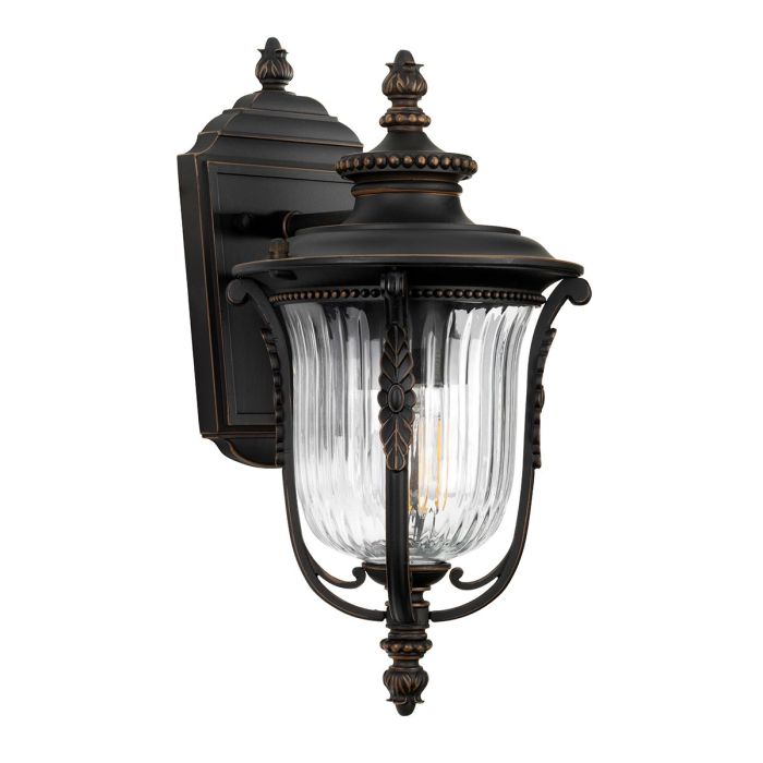 Luverne 1 Light Small Wall Lantern - Rubbed Bronze