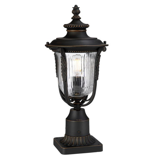 Luverne 1 Light Medium Pedestal - Rubbed Bronze