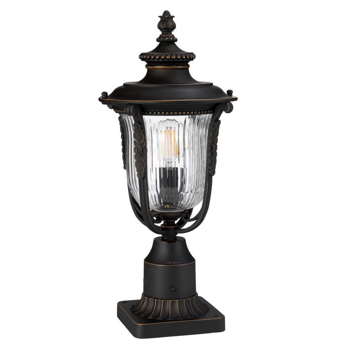 Luverne 1 Light Medium Pedestal - Rubbed Bronze