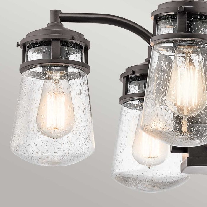 Lyndon 5 Light Outdoor Chandelier - Architectural Bronze