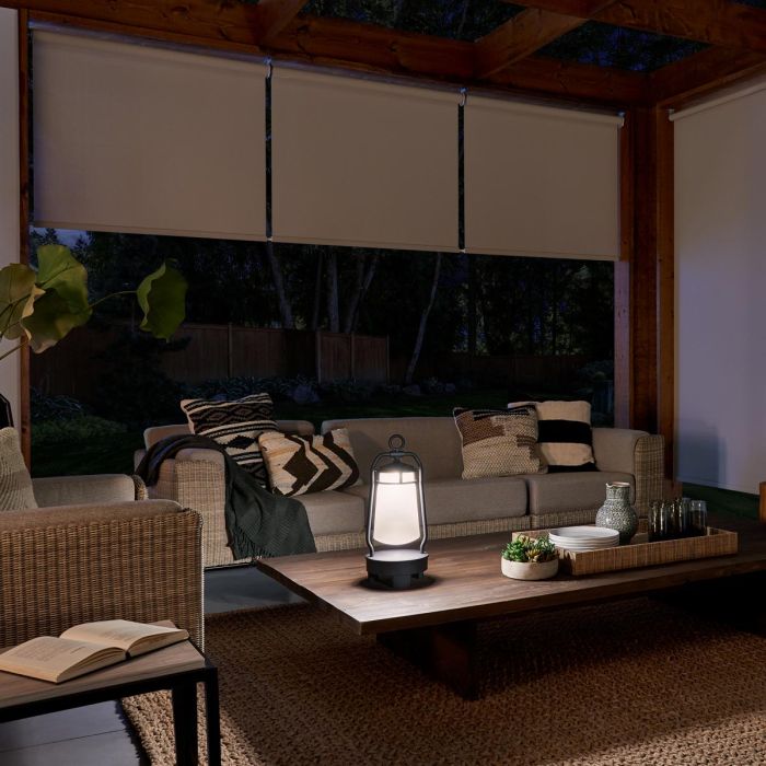 Lyndon Portable Bluetooth Speaker Lantern - UK Plug - Textured Black