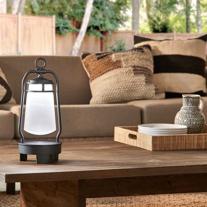 Lyndon Portable Bluetooth Speaker Lantern - EU Plug - Textured Black