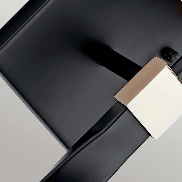 Marette 1 Light Wall Light - Black and Nickel