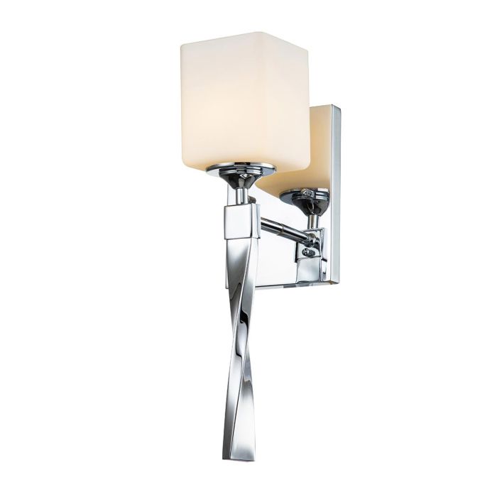 Marette 1 Light Wall Light - Polished Chrome