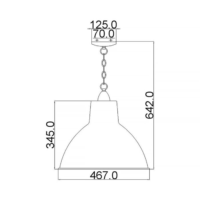Missoula 1 Light Medium Pendant - Antique Pewter