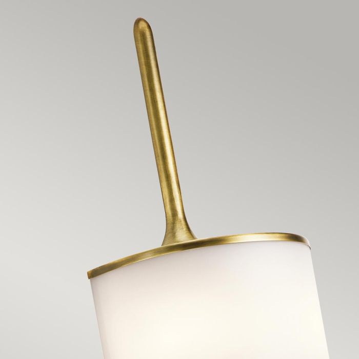 Mona 2 Light Large Wall Light - Natural Brass