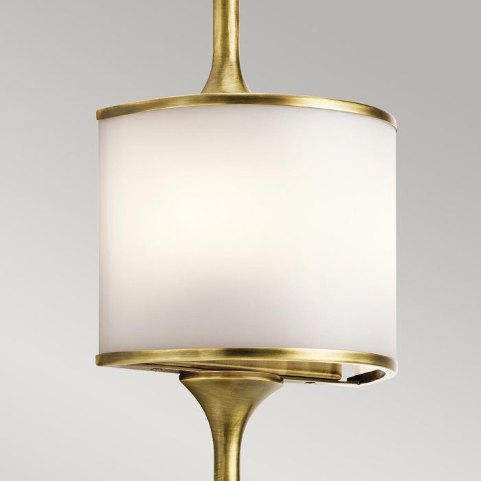 Mona 2 Light Large Wall Light - Natural Brass