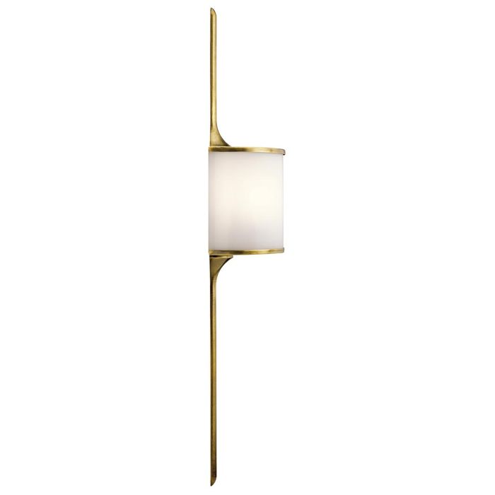 Mona 2 Light Large Wall Light - Natural Brass