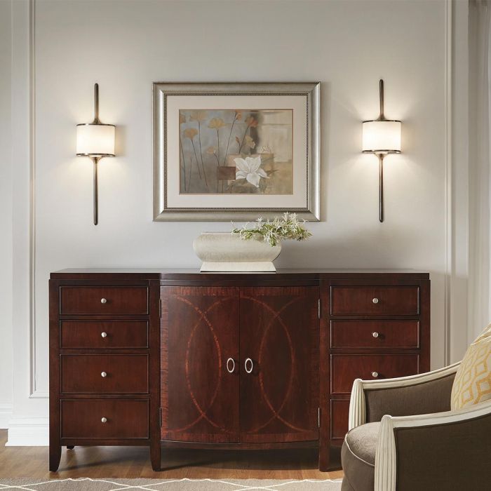 Mona 2 Light Small Wall Light - Classic Pewter