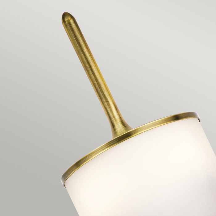 Mona 2 Light Small Wall Light - Natural Brass