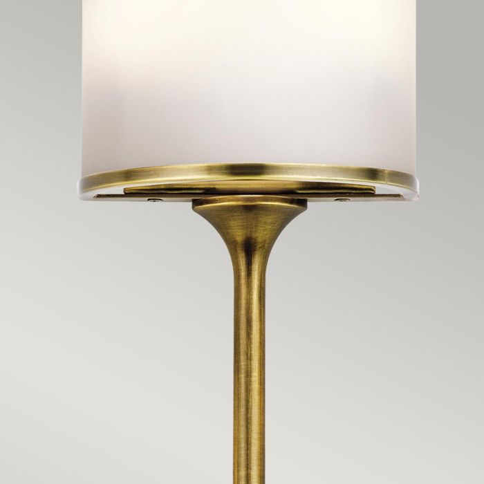 Mona 2 Light Small Wall Light - Natural Brass