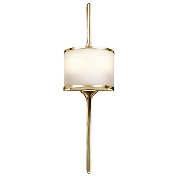 Mona 2 Light Small Wall Light - Polished Brass
