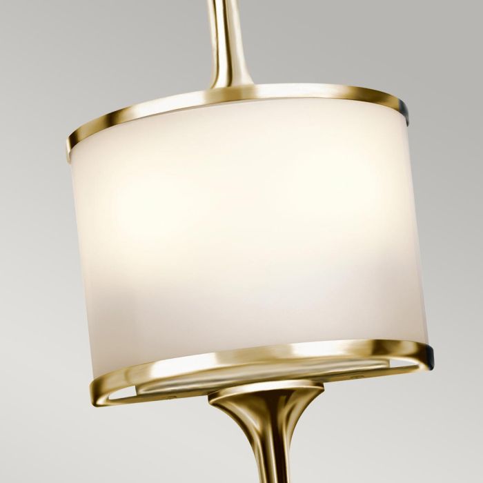 Mona 2 Light Small Wall Light - Polished Brass