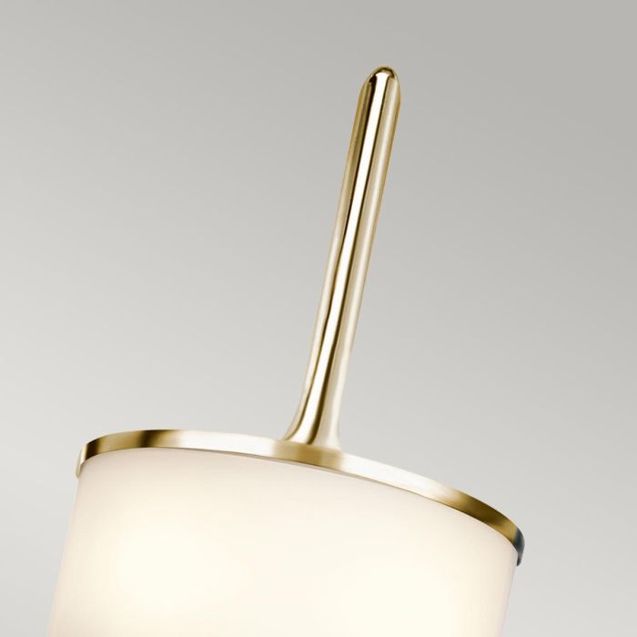 Mona 2 Light Small Wall Light - Polished Brass
