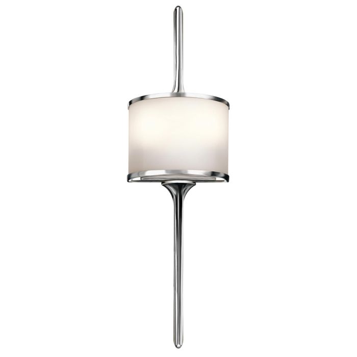 Mona 2 Light Small Wall Light - Polished Chrome