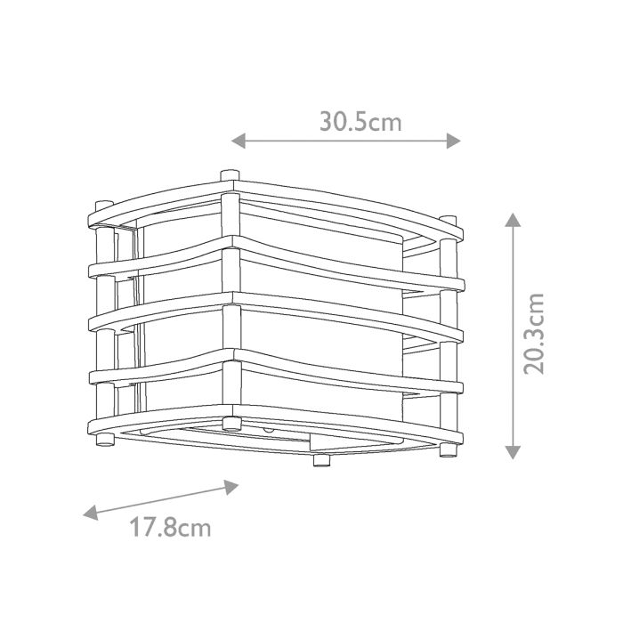 Moxie 2 Light Wall Light - Cambridge Bronze