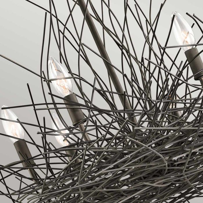 Organique 6 Light Chandelier - Olde Bronze