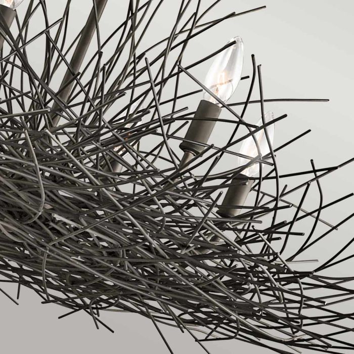 Organique 6 Light Chandelier - Olde Bronze