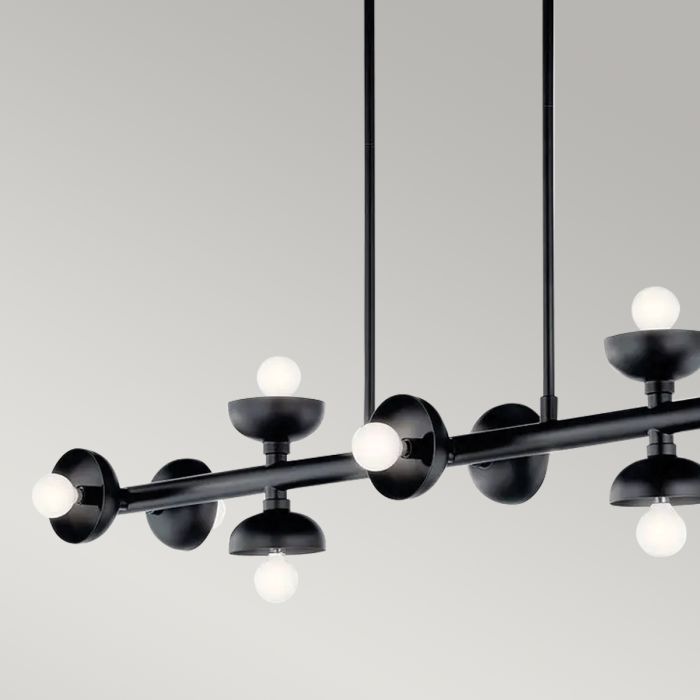 Palta 10 lt Linear Pendant - Satin Black
