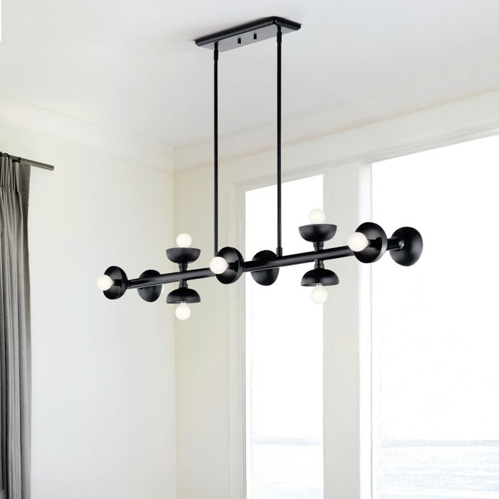 Palta 10 lt Linear Pendant - Satin Black