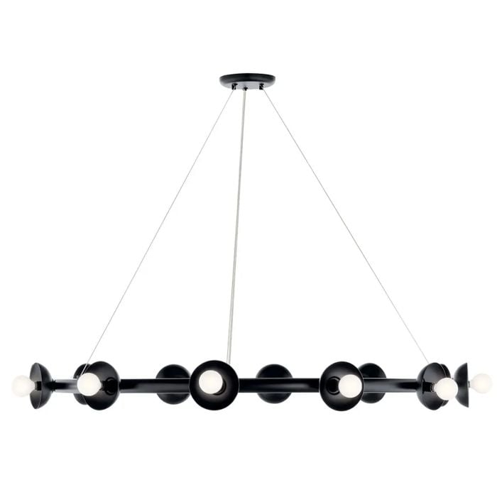 Palta 9 Light Chandelier - Satin Black