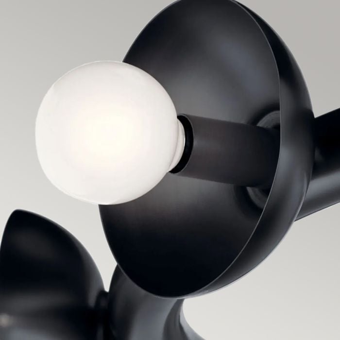 Palta 9 Light Chandelier - Satin Black