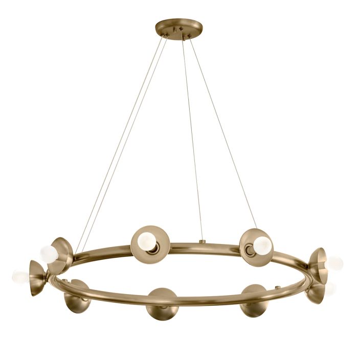 Palta 9 Light Chandelier - Champagne Bronze