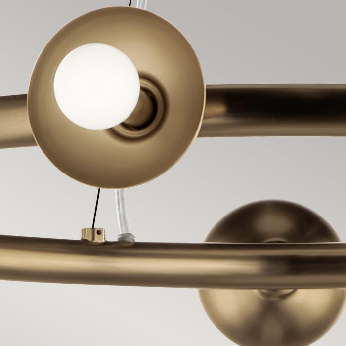 Palta 9 Light Chandelier - Champagne Bronze