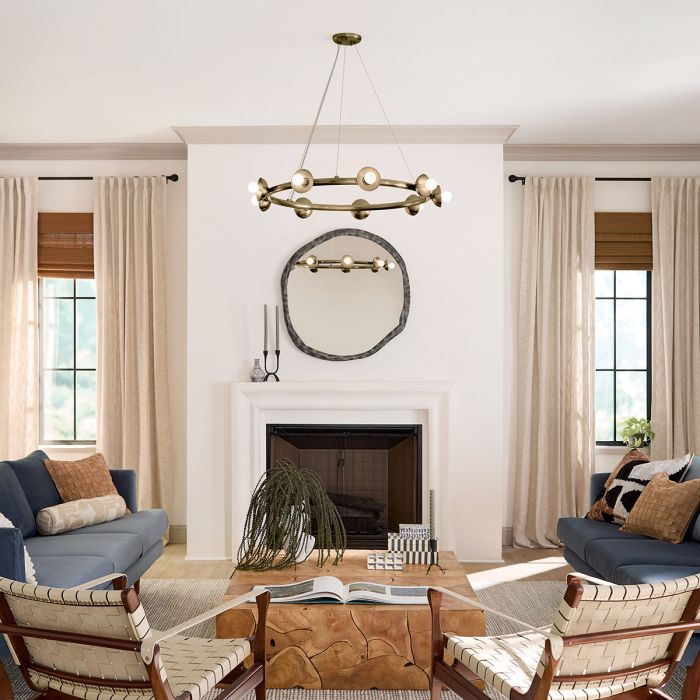 Palta 9 Light Chandelier - Champagne Bronze