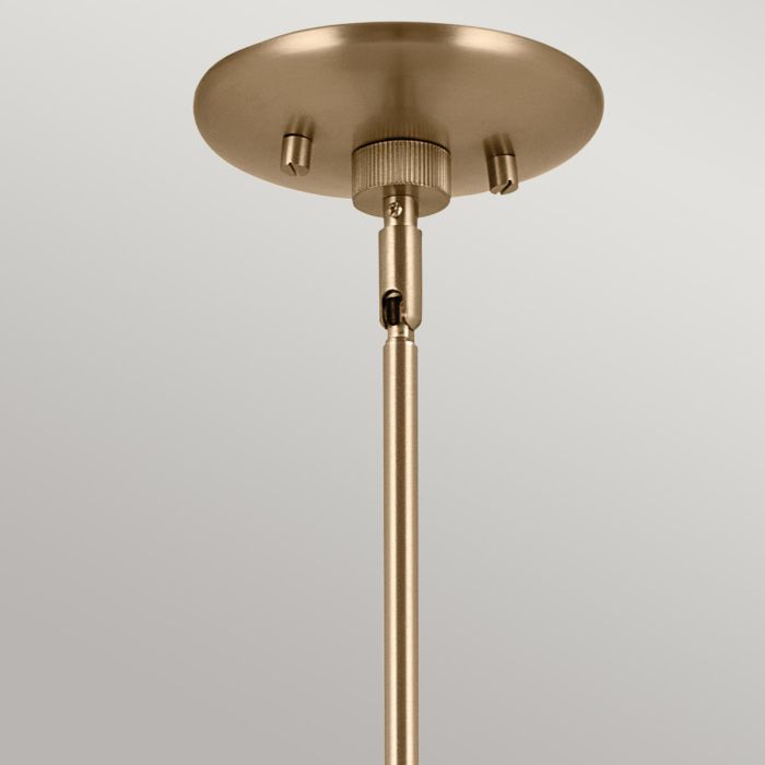 Phix 4 light 2 arm up and down linear Chandelier - Champagne Bronze, Black