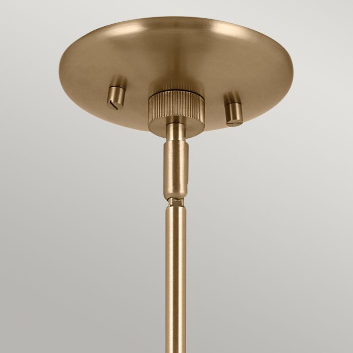 Phix 6 light 3 arm up and down Chandelier - Champagne Bronze, Black