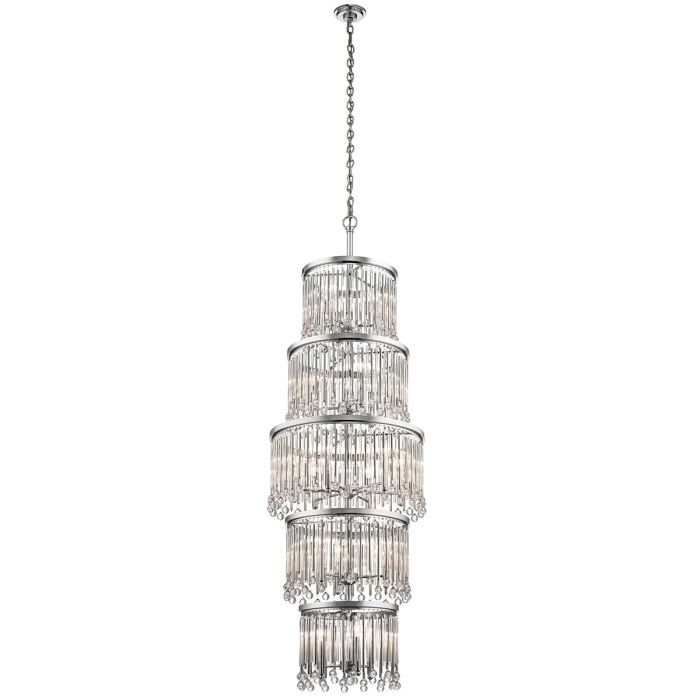 Piper 18 Light Chandelier/ Pendant - Polished Chrome