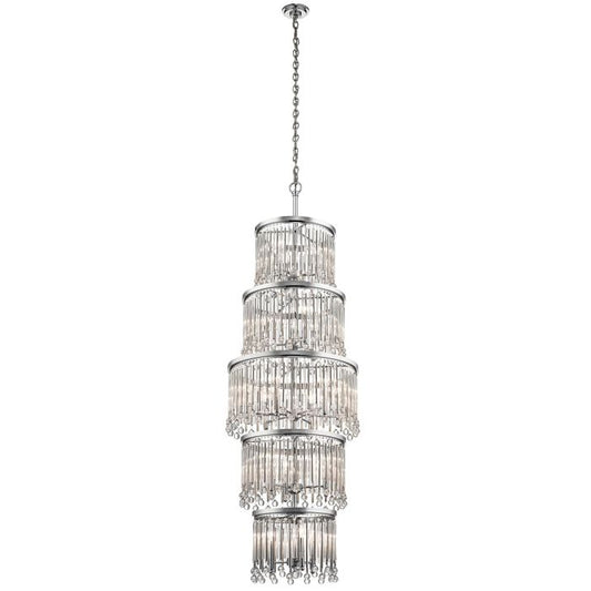 Piper 18 Light Chandelier/ Pendant - Polished Chrome