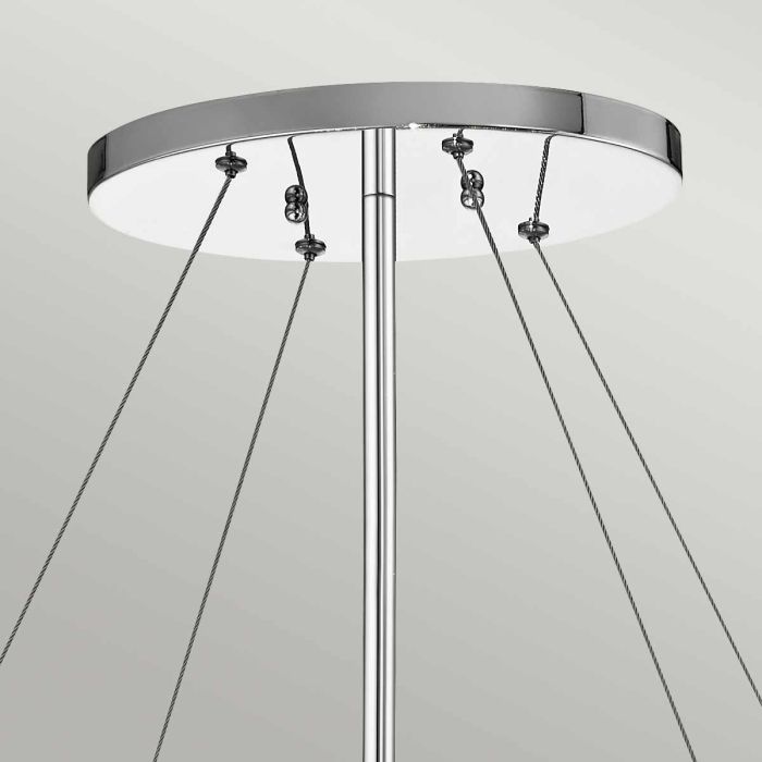 Piper 6 Light Oval Chandelier/ Pendant - Polished Chrome