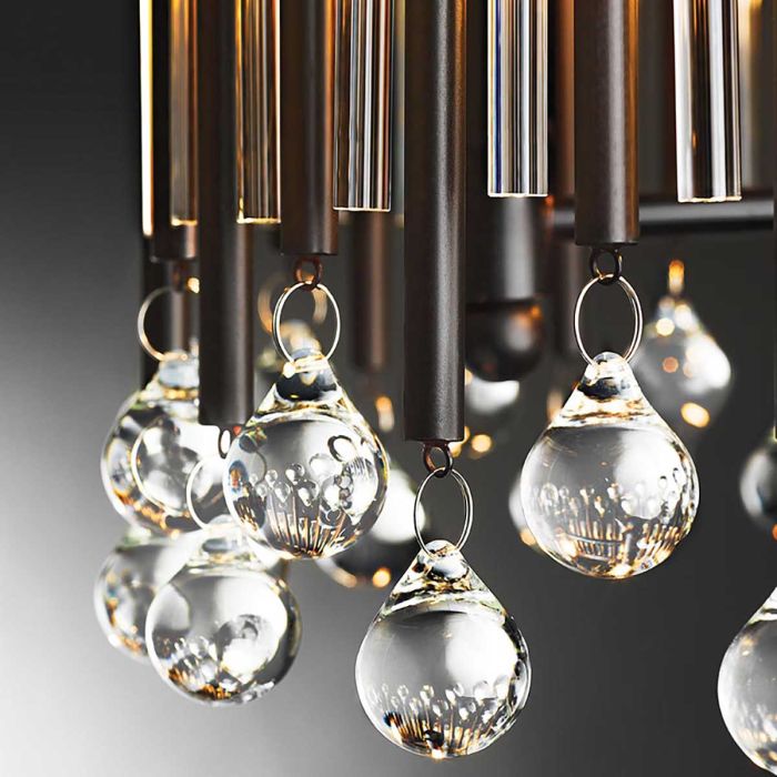 Piper 2 Light Wall Light - Espresso/Chrome