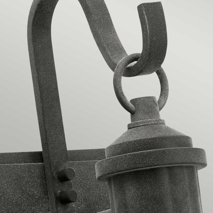 Riverwood Medium Wall Lantern - Weathered Zinc