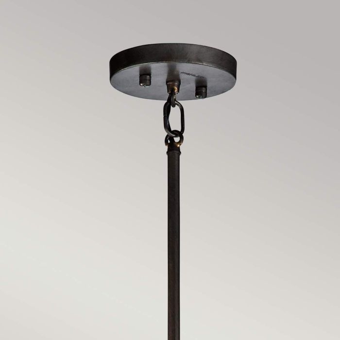 Rocklyn 3 Light Chandelier - Raw Steel