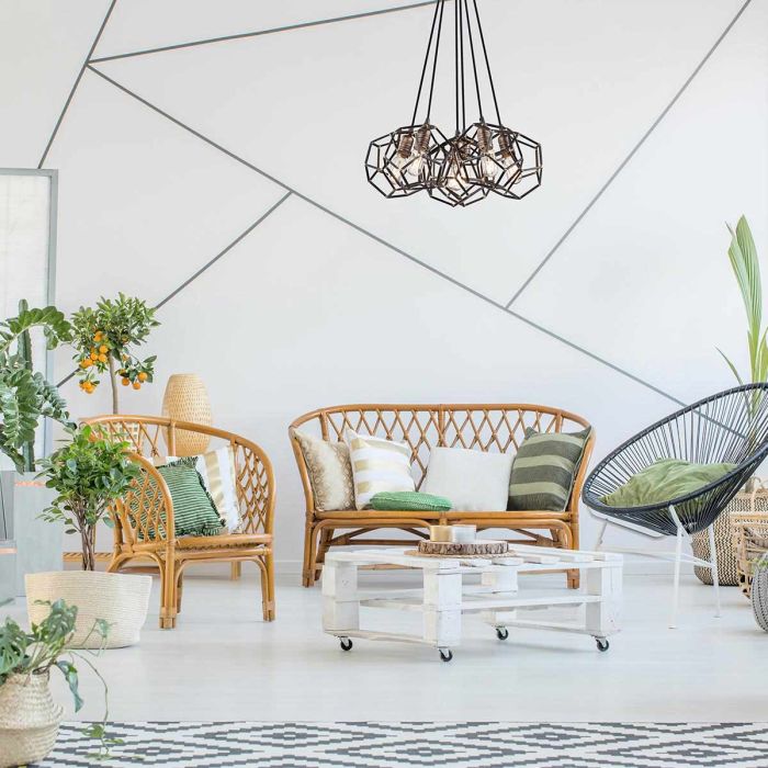 Rocklyn 6 Light Chandelier - Raw Steel