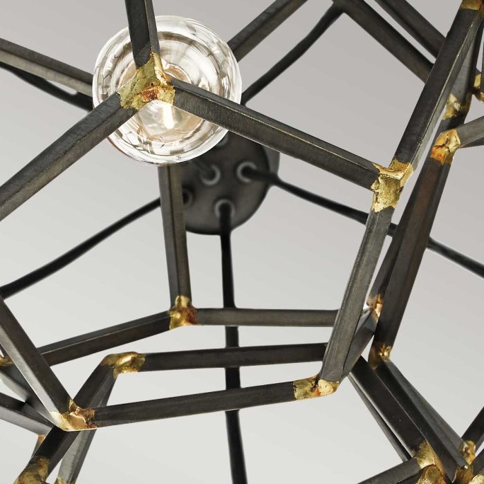 Rocklyn 6 Light Chandelier - Raw Steel