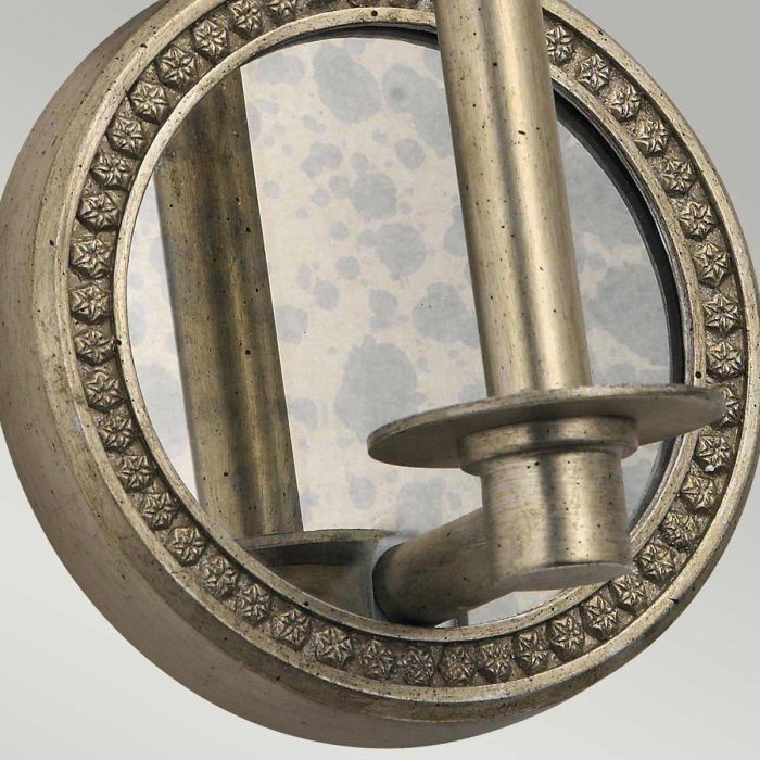 Rosalie 1 Light Wall Light - Sterling Gold