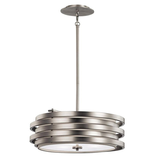 Roswell 3 Light Pendant - Brushed Nickel